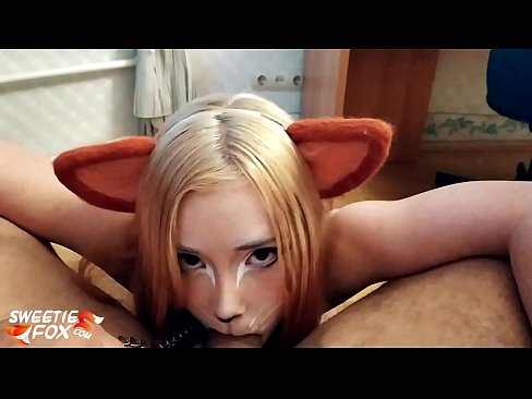 ❤️ Кіцуне ковтає член і кончить в рот ️❌ Порно fb у нас ️❤